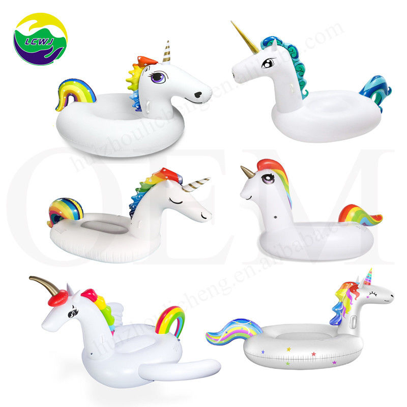 OEM Rideable Inflatable Pool Float Ride On Inflatable Unicorn Pool Lounge Toy (Αυτοκίνητο ανεμιστήρα πισίνας)