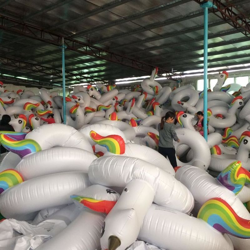 OEM Rideable Inflatable Pool Float Ride On Inflatable Unicorn Pool Lounge Toy (Αυτοκίνητο ανεμιστήρα πισίνας)