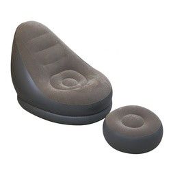 Φλοκάρισμα PVC Air Mattress Sofa κρεβάτι 110CM εξωτερικό εσωτερικό φουσκωτό καναπέ παραλίας