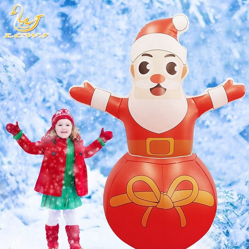 Roly Poly Air Blow Up Santa Claus Χριστουγεννιάτικα φουσκωτά διακοσμητικά με φως LED