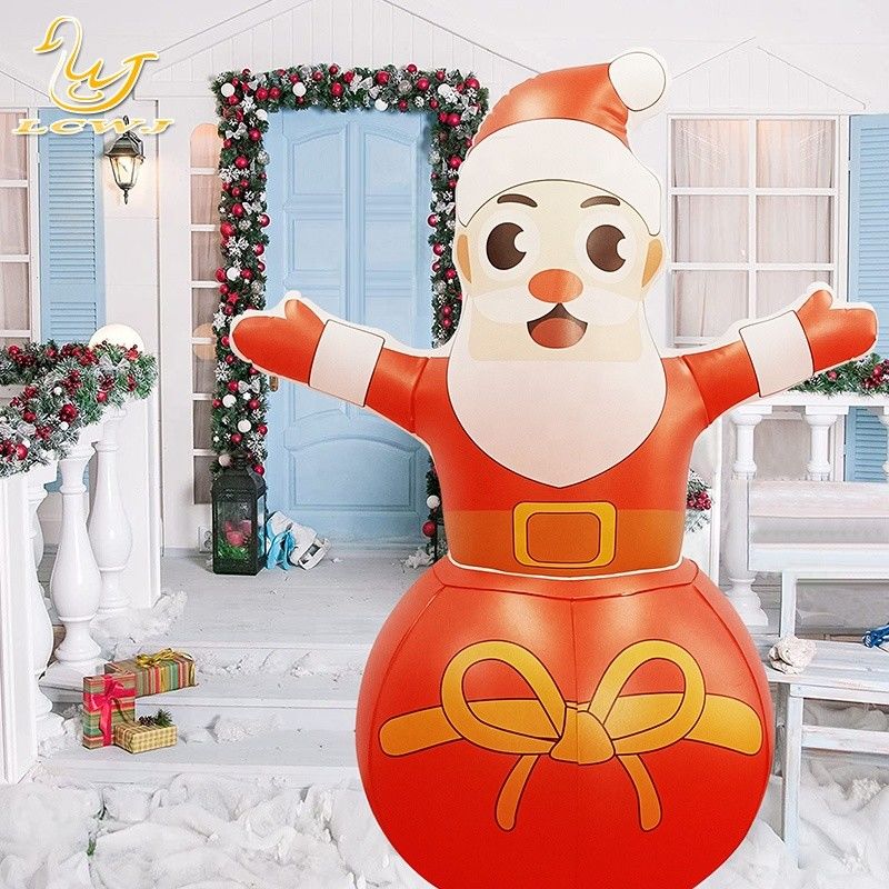 Roly Poly Air Blow Up Santa Claus Χριστουγεννιάτικα φουσκωτά διακοσμητικά με φως LED